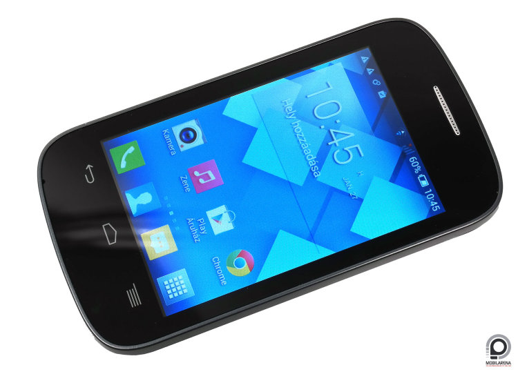 Alcatel One Touch Pop C1 Dual SIM Mobiltelefon fekete, újszerű állapot, sérült akkufedéllel.
