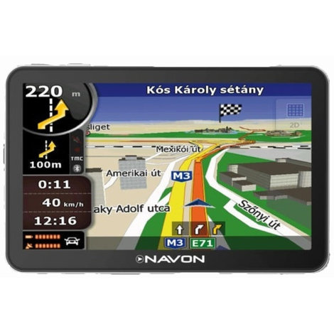 NAVON N670 PLUS navigáció + iGO8 Magyarország térkép, újszerű állapot gyári csomagolásban