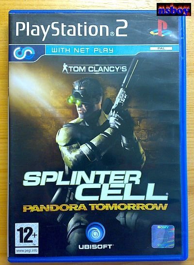 Playstation2 (PS2) játék: Tom Clancy's Splinter Cell: Pandora Tomorrow 2004, gyári tokjában