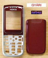 Nokia 1650 előlap bordó-szürke, gombsor nélkül.