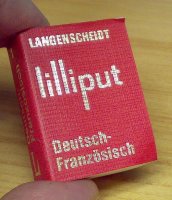 Liliputi szótár, (Francia-Német, Német-Francia) gyűjteménybe, utazáshoz