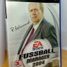 Playstation2 játék: Fussball Manager 2004, Német nyelvű változat, eredeti tokjában.